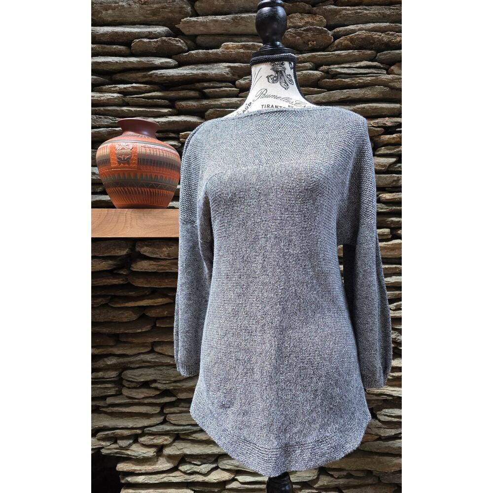 Size S Croft & Barrow Gray/Black Pebbled Sweater